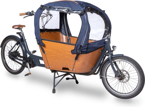 Regentent Superior Blauw EXCLUSIEF stokkenset - ALLEEN geschikt voor de Babboe City bakfiets - Qiewie van Qiewie — afbeelding 2