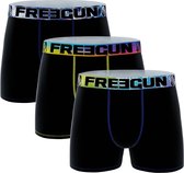 Freegun heren boxershorts microvezel | 3-pack | MAAT S | Trio Sublim uni zwart