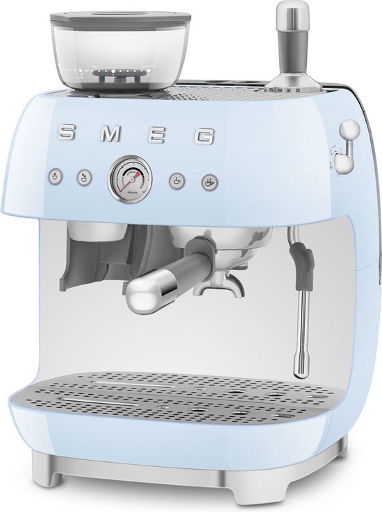 Instelbare functies voor type koffie - Smeg 8017709329815 - SMEG EGF03PBEU - Espressomachine met geïntegreerde bonenmaler - Pastelblauw