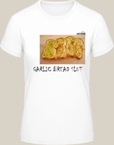 Garlic Bread Slut S - Unisex - Manga Grunge Meme Tiktok Viral T Shirt Met Tekst Verjaardag Kado Grappig Funny Gift