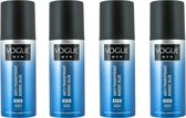 Vogue Deo Spray - Nordic Blue - 4 x 150 ml
