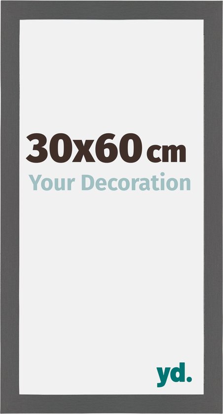 Cadre Photo Mura Votre Décoration - 30x60cm - Anthracite
