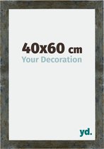 Fotolijst 40x60 cm - MDF - Blauw Goud Gemeleerd - Mura