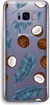 Case Company® - Hoesje geschikt voor Samsung Galaxy S8 hoesje - Kokosnoot - Soft Cover Telefoonhoesje - Bescherming aan alle Kanten en Schermrand