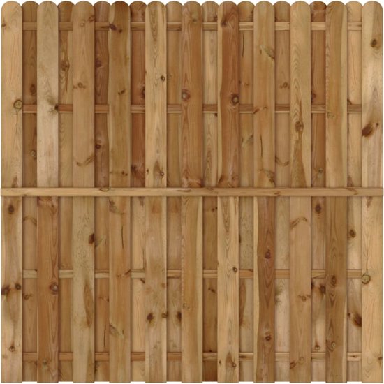 vidaXL Panneau de clôture en bois FSC vertical décalé | bol