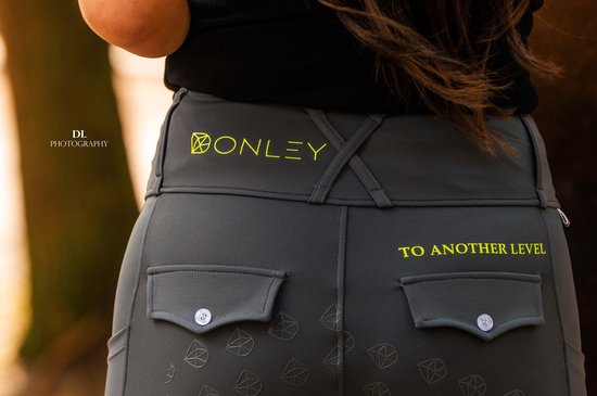 Donley - Acascalini – Blue - paardrijleggings - paardrijlegging - paardrijbroek - super fijne stof - maat 30 - paardenbroek - paardrij broek - paardrij legging - legging - siliconen grip
