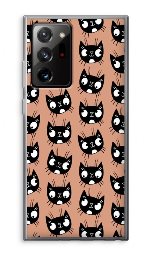 Case Company® - Coque Samsung Galaxy Note 20 Ultra / Note 20 Ultra 5G - Chat - Coque souple pour téléphone - Protection tous côtés et bord d'écran