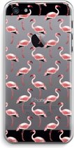Case Company® - Hoesje geschikt voor iPhone 5 / 5S / SE (2016) hoesje - Flamingo - Soft Cover Telefoonhoesje - Bescherming aan alle Kanten en Schermrand