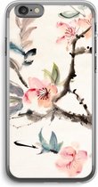 Case Company® - Hoesje geschikt voor iPhone 6 PLUS / 6S PLUS hoesje - Japanse bloemen - Soft Cover Telefoonhoesje - Bescherming aan alle Kanten en Schermrand