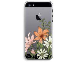 Case Company® - Hoesje geschikt voor iPhone 5 / 5S / SE (2016) hoesje - Floral bouquet - Soft Cover Telefoonhoesje - Bescherming aan alle Kanten en Schermrand
