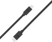 Bigben Connected, USB C/Lightning-kabel 1,2m - 3A, Zwart
