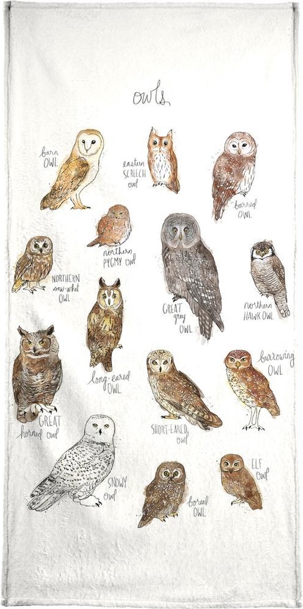 Owls - Handdoek