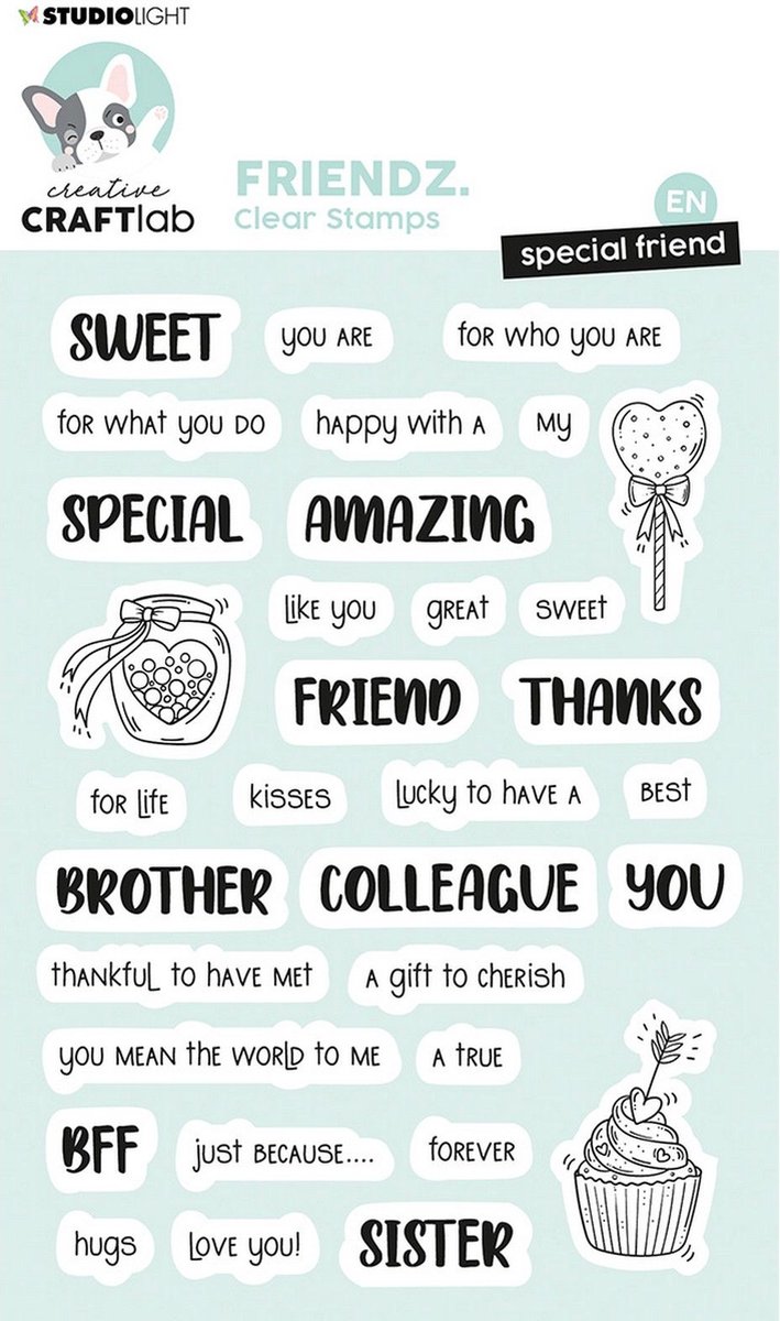 Studio Light Friendz Clear Stamp Special Friend ENG