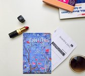 Emilie Scarves Passeport Cover Fleurs - Blauw