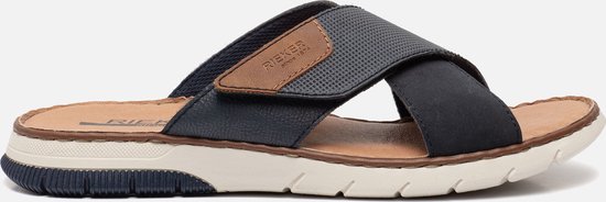 Rieker men 25252slippers, Brown, 41 EU