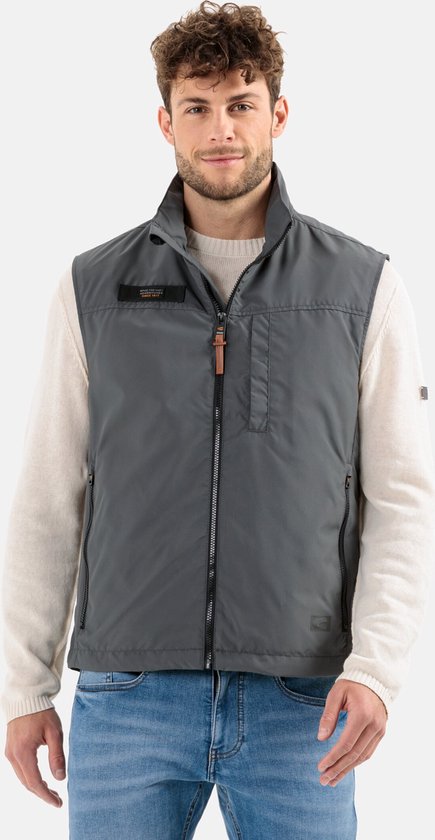 camel active Vest gemaakt van gerecycled polyester - Maat menswear-54 -  Grijs | bol.