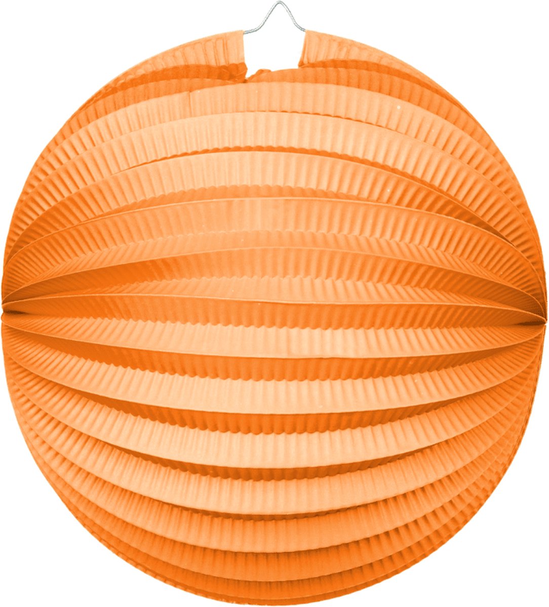 Papieren Lampion Oranje 25cm - Feest Decoratie Bruiloft Zomer Festival