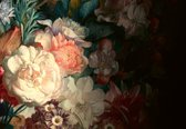 Fotobehang - Vlies Behang - Kleurrijke Pioenrozen en Bloemen - 312 x 219 cm