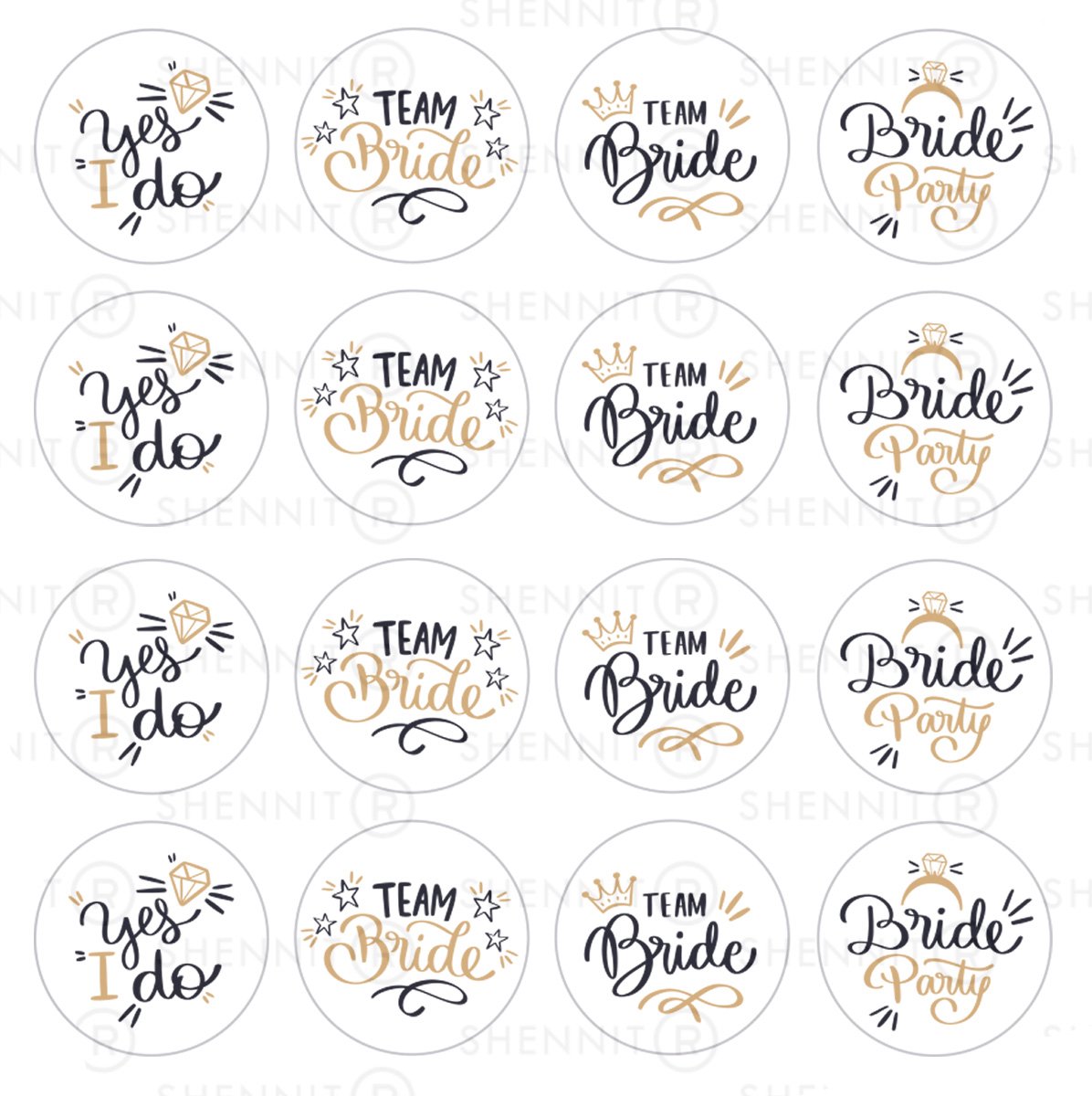 Vrijgezellenfeest Dames Stickers - Bachelorette party stickers - Feest ...
