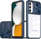 Coque Samsung Galaxy A34 (5G) - Coque Arrière iMoshion Camslider - Bleu Foncé