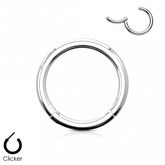 Piercing titanium ring 1.2x7mm