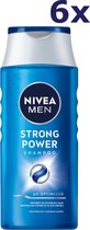 6x Nivea Shampoo Men - Strong Power 250 ml