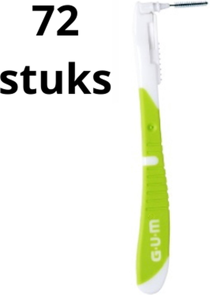 GUM Bi-Direction 0.7 mm Groen - 2 x 36 stuks - Voordeelverpakking
