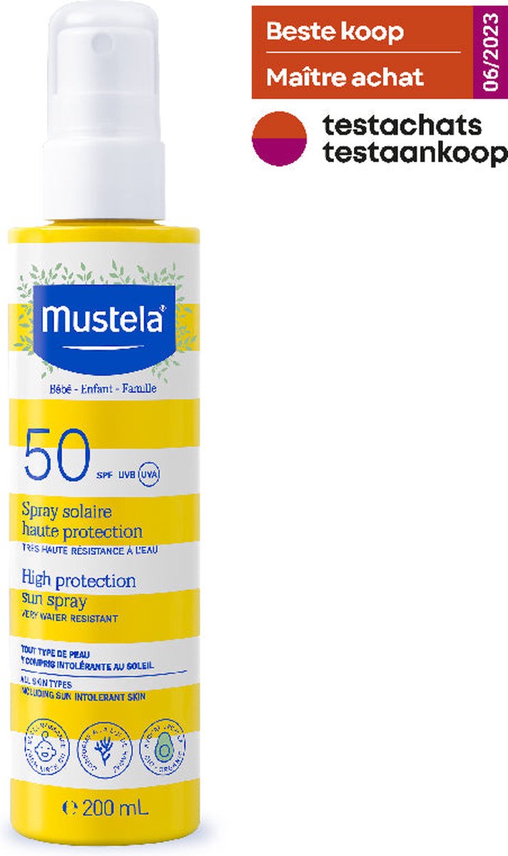 Mustela Lait Solaire Très Haute Protection Ip50+ 100ml