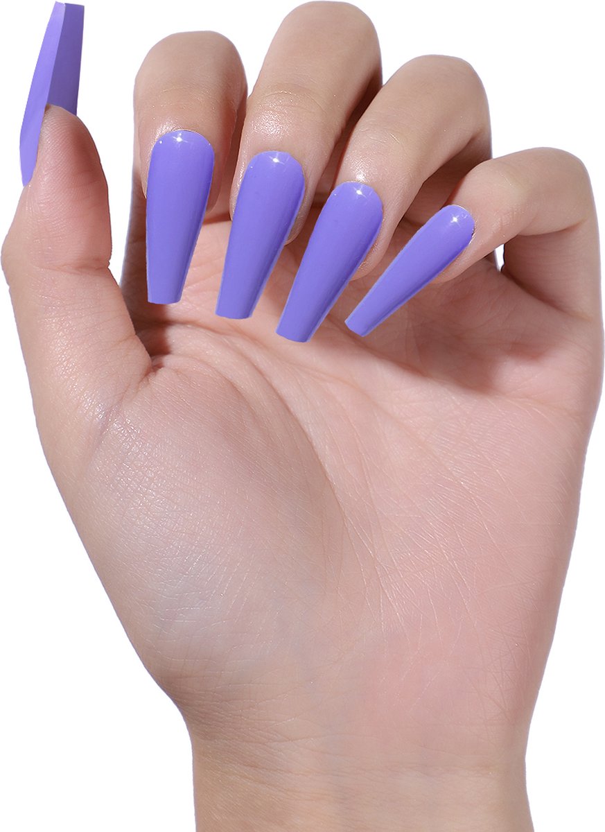 Lavendel – nail tabs – press on nails – nep nagels – plak nagels
