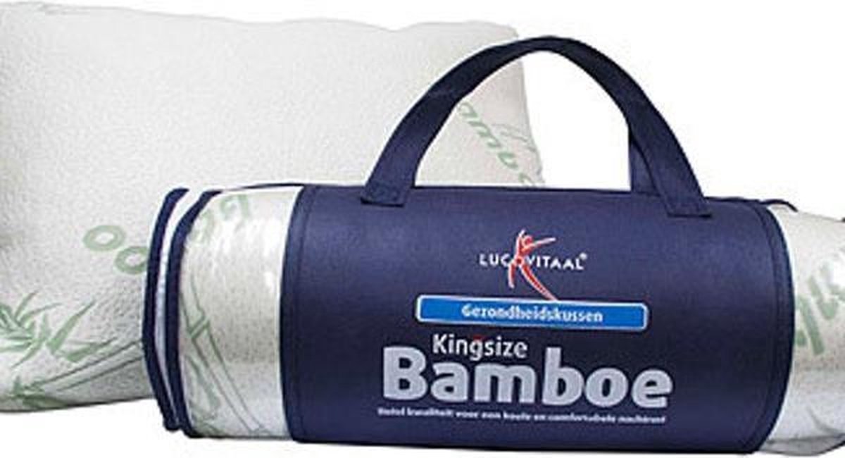 Lucovitaal Kingsize Bamboe Kussen