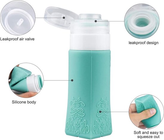 Contenants approuvés par la TSA Bacs de voyage étanches de 3oz Accessoires de vo