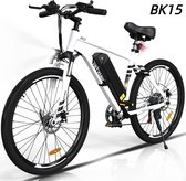 HITWAY Elektrische fiets - Ebike - 26 inch - 11.2 Ah - tot 35-90 km - 7 versnellingen - Wit