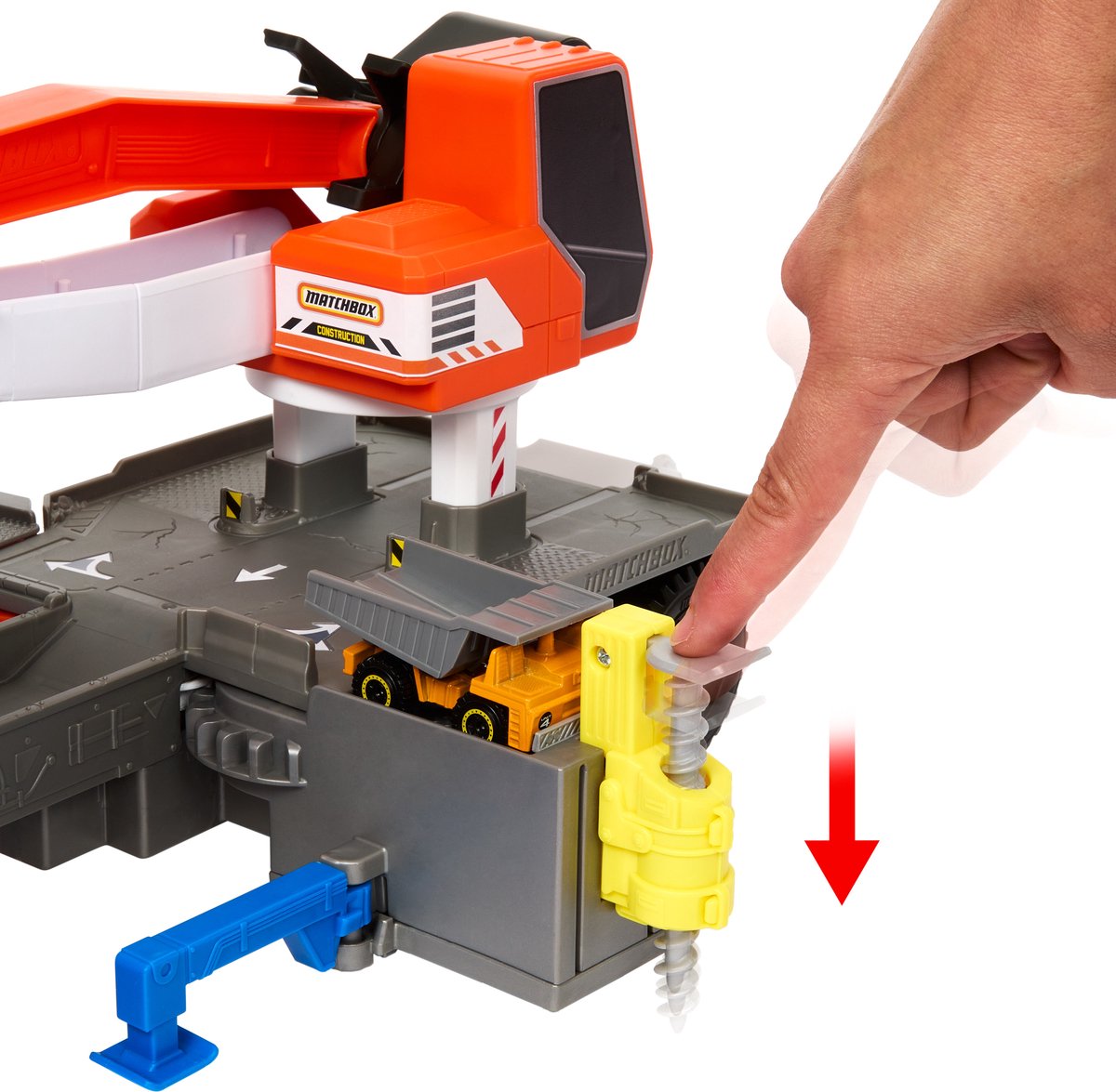 Matchbox Action Drivers - Transforming Excavator - Speelgoedvoertuig