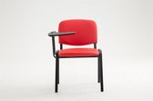CLP Ken Bezoekersstoel - Met klaptafel - Kunstleer rood