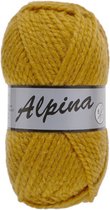 Alpina 6 oker geel lammy yarns dik garen met 50% wol