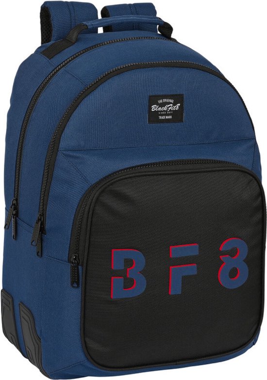 Schoolrugzak BlackFit8 Urban Zwart Marineblauw (32 x 42 x 15 cm)