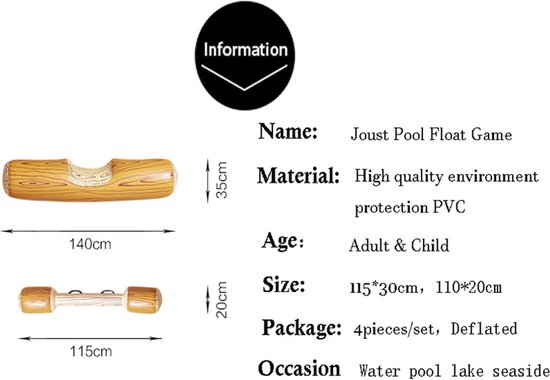 Opblaasbaar - Jeu - Plaisirs Water - Fun Water - Été - Piscine - Tendance - Hip - Jouer - Plaisirs Water - Sports nautiques