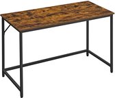 Bureau - Table d'ordinateur - Plateau de table en bois - 120 x 60 x 75 cm - Marron