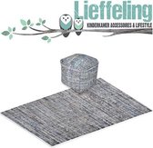 Combideal 10% Korting - Vloerkleed Harris 160 x 230 cm + Poef Harris