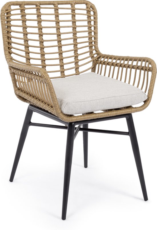 Belito® Felice Wicker tuinstoel - Sand Wicker - Weerbestendig - 2 jaar garantie