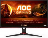 AOC 24G2SPU - Full HD IPS Gaming Monitor - G-Sync Compatible - Verstelbaar - 24 inch - 165hz
