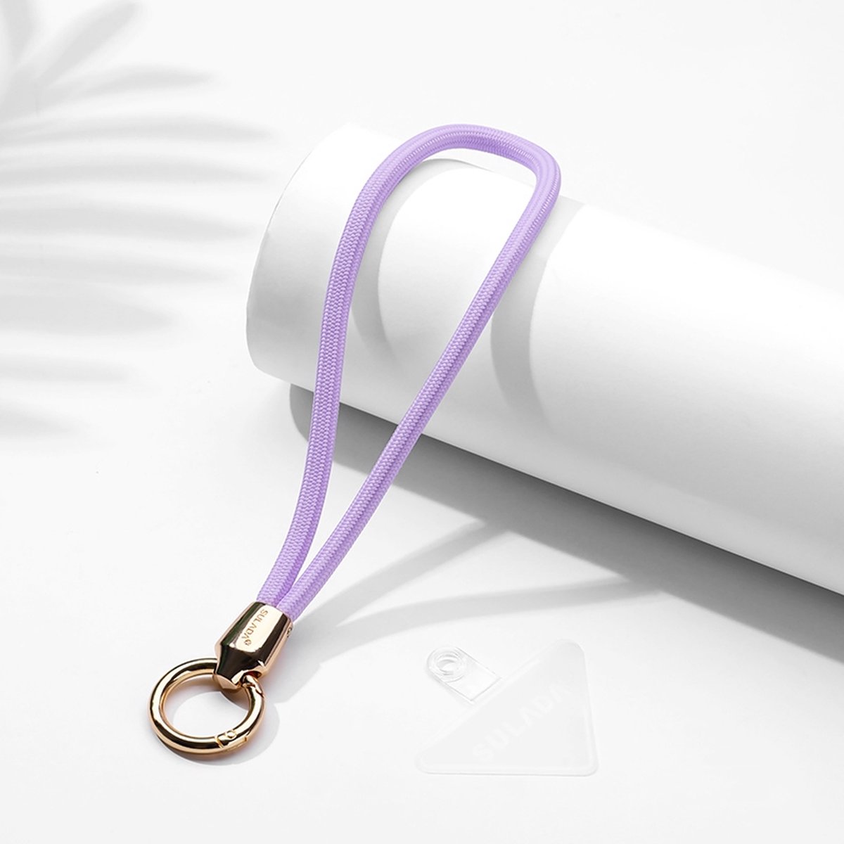 Sulada WristLanyard / PhoneWristStrap / PolsKoord verstelbaar en afneembaar inclusief bevestigingsbatch Paars