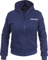 Verwarmd Vest - Dames | Verwarmde Hoodie | Vijf Verwarmingszones | Marineblauw | Incl. Powerbank | XL