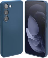 Shieldcase Siliconen hoesje geschikt voor Samsung Galaxy A34 - donkerblauw