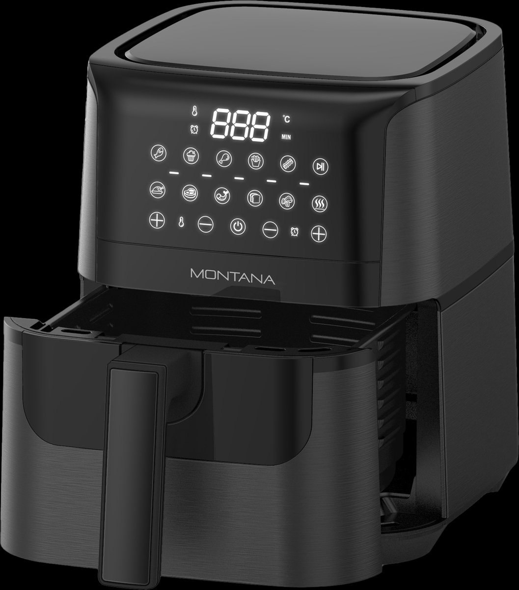 Afbeelding 2 van Montana MF-340 Compact (1-2 pers) 4Ltr Master Air Fryer Ceramic Deluxe