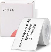 Niimbot - Labels/Etiketten B21/B1 - 40x70mm - 110 vellen - Wit