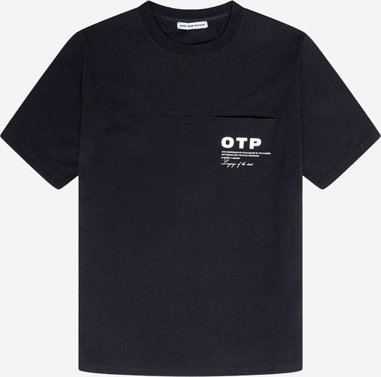 Foto: Off the pitch script regular fit t shirt zwart m