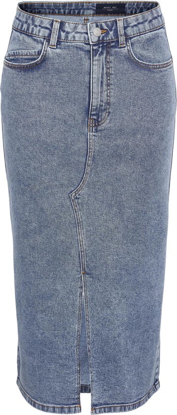 Noisy May Denim Rock Mit Schlitz - Mittellanger Streetwear Rock Für Frauen