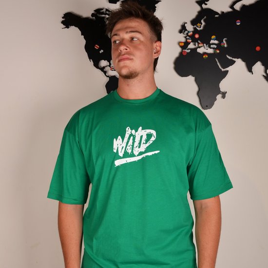 Groen shirt wild bedrukt ORIGINALS T-shirt, trendy T-shirt cadeau voor hem, Green T-shirt voor mannen (XXL)