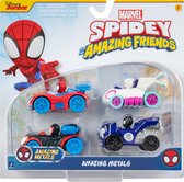 Spidey And His Amazing Friends Metal Vehicles 4-Pack